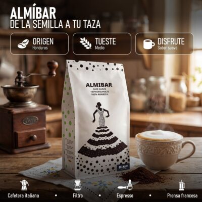 Café Almíbar Bielimarti, 100 % arábica de Honduras, bolsa de 250 g